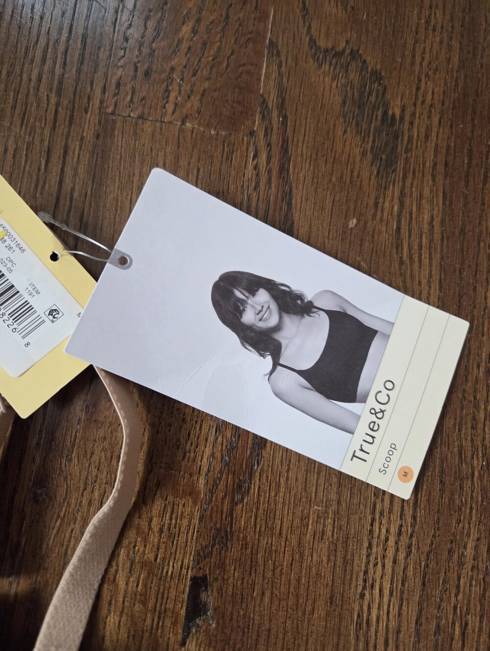 New True & Co Nude Medium Scoop Bralette - Picture 5 of 8